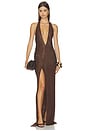 view 1 of 4 Cami Dress in Dark Brown
