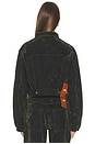 view 4 of 4 Marlow Jacket in Olive Green Velvet