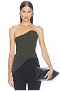 view 1 of 5 Cleo Corset in Olive Green