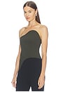view 4 of 5 Cleo Corset in Olive Green