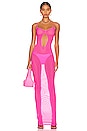 view 1 of 3 Mesh Maxi Dress in Pink