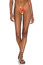 view 1 of 4 Enita Micro String Bikini Bottom in Tangerine