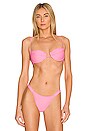 view 1 of 4 TOP BIKINI BUSTIER in Baby Pink