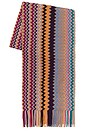 view 2 of 3 PAÑUELO SCARF in Mocha & Pink Multicolor