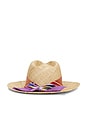 view 2 of 2 SOMBRERO FEDORA DE PAJA STRAW HAT in 3