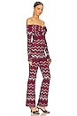 view 2 of 3 Long Jumpsuit in Multicolor Black, Red, White, & Magenta