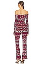 view 3 of 3 Long Jumpsuit in Multicolor Black, Red, White, & Magenta