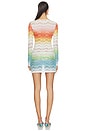 view 3 of 4 Long Sleeve Mini Dress in Multicolor