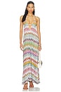 view 1 of 4 VESTIDO LARGO PARA CUBRIR LONG COVER UP DRESS in Multicolor With White Base