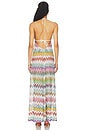 view 3 of 4 VESTIDO LARGO PARA CUBRIR LONG COVER UP DRESS in Multicolor With White Base
