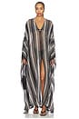 view 1 of 4 ROBE DE PLAGE LONGUE in White & Black