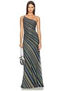 view 1 of 4 VESTIDO LONG DRESS in Green Tones