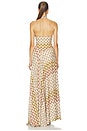 view 3 of 4 Long Dress in Gold And Beige On White Base