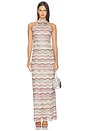 view 1 of 4 VESTIDO LONG DRESS in Multicolor Light Tones