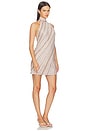 view 3 of 4 ROBE SLEEVELESS SHORT DRESS in Pink Tones