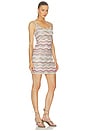 view 2 of 4 ROBE SLEEVELESS SHORT DRESS in Multicolor Light Tones