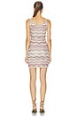 view 3 of 4 ROBE SLEEVELESS SHORT DRESS in Multicolor Light Tones