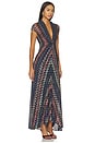 view 2 of 4 Long Dress in Multi Dark Version