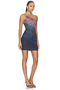 view 2 of 4 Short Dress in Multi Degrade' With Blue Base