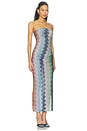 view 4 of 5 ROBE DE PLAGE LONGUE in Multi Black Green Orange
