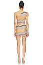 view 5 of 5 ROBE in Multicolor Orange, Beige & Brown