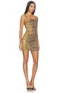 view 2 of 4 ROBE COURTE SANS MANCHES in Yellow Gold
