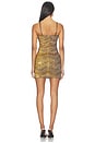 view 4 of 4 ROBE COURTE SANS MANCHES in Yellow Gold