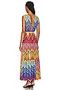view 3 of 3 Plunging Maxi Dress in Multicolor