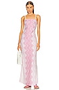 view 1 of 4 Long Dress in Tonal Pink