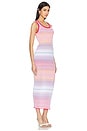 view 2 of 3 Long Dress in Pink Multicolor Gradient