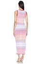 view 3 of 3 Long Dress in Pink Multicolor Gradient