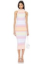 view 1 of 3 Long Sweater Dress in Pink Multicolor Gradient