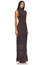 view 3 of 4 Sleeveless Long Dress in Black Plus Pink Base