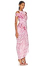 view 2 of 3 Maxi Dress in Pink & White Space Dye