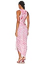 view 3 of 3 Maxi Dress in Pink & White Space Dye