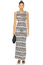 view 1 of 4 Sleeveless Long Dress in Light Tones
