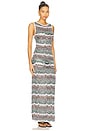view 2 of 4 Sleeveless Long Dress in Light Tones