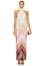 view 1 of 4 Long Dress in Pink Tones