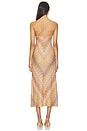 view 3 of 4 Sleeveless Long Dress in Gold Tones