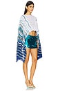 view 2 of 3 Poncho in Blue Multi