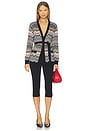 view 4 of 5 Cardigan in Multicolor Brown & Yellow Tones