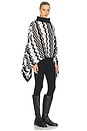 view 2 of 4 Poncho in Black Base Multicolor