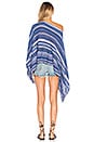 view 3 of 3 Poncho in Multi Blue