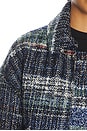 view 6 of 6 Bomber Jacket in Dark Tones On Blue Base