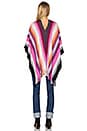 view 3 of 3 PONCHO ZIGZAG in Pink