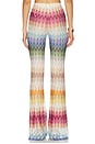 view 4 of 6 PANTALÓN CON TRABILLA TROUSERS in Multicolor Blue, Yellow & Green