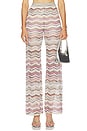 view 1 of 6 PANTALON TROUSERS in Multicolor Light Tones