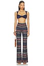 view 5 of 6 PANTALÓN CON TRABILLA TROUSERS in Multi Dark Version