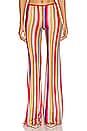 view 1 of 4 Wide Leg Trousers in Multicolor Red Stripes