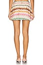 view 4 of 6 Mini Skirt in Multi Green, Pink & Brown